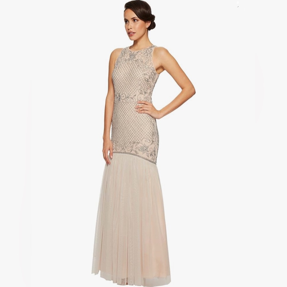 Adrianna Papell Beaded Formal Gown